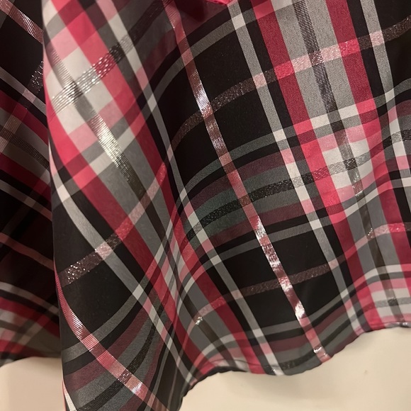 Sz 3T girl’s Christmas holiday dress  gre / pink - Picture 3 of 4